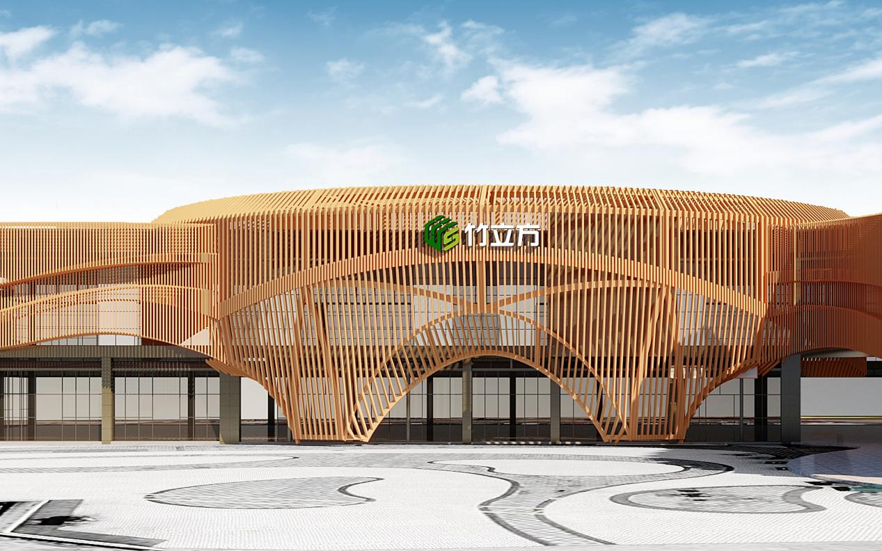 邵武市“武夷竹立方”生態(tài)科創(chuàng)館外觀。鄧賢龍攝