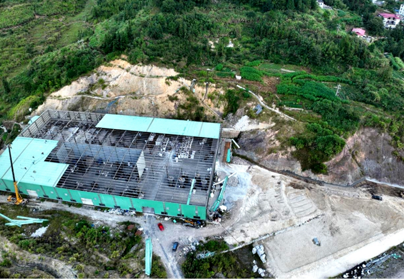 城坤公司違法建設(shè)的二期廠房被拆除。永春縣下洋鎮(zhèn)政府供圖