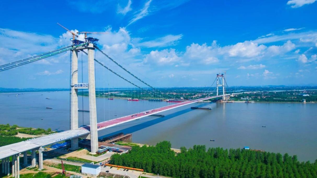 武漢雙柳長(zhǎng)江大橋。黃子珅攝