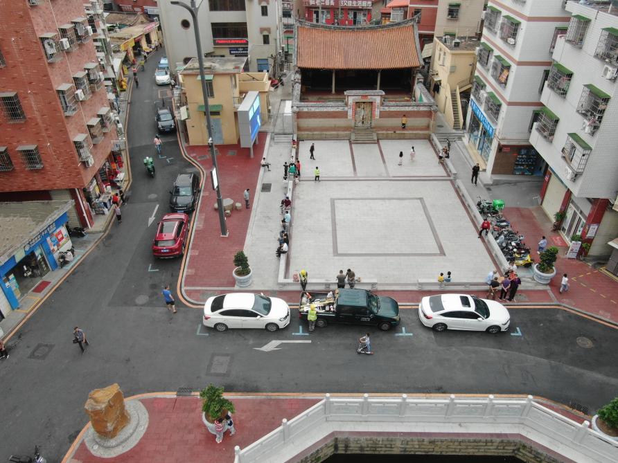 改造后的后浦社宗祠廣場。后浦社區(qū)供圖