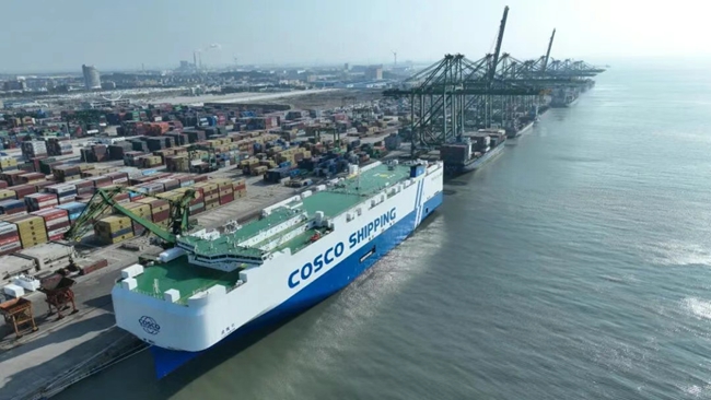 “貞觀口”輪停靠在港口