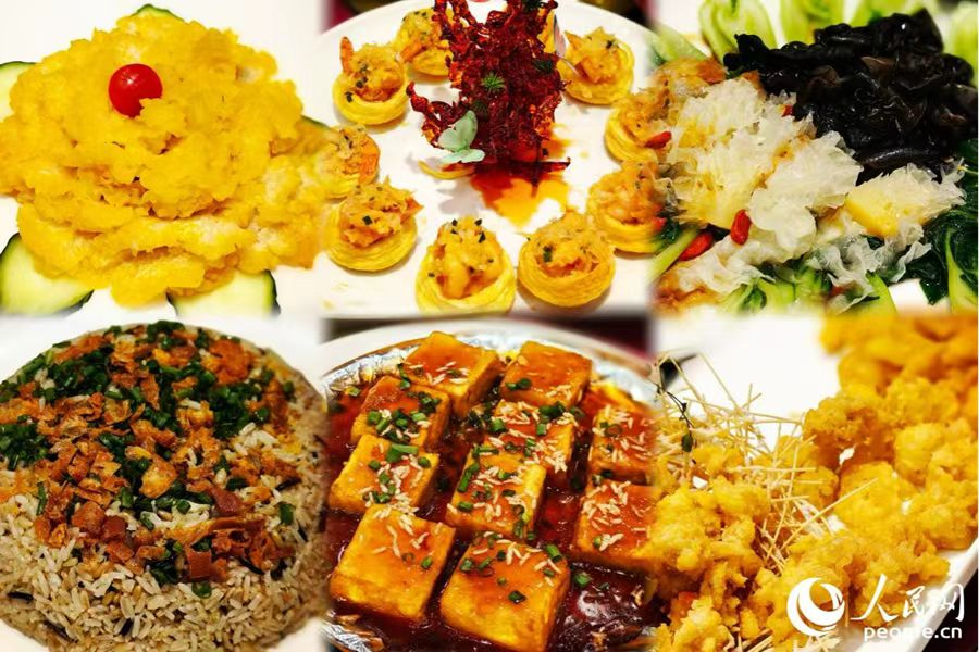 古田銀耳“一桌菜”。人民網(wǎng) 葉青卿攝