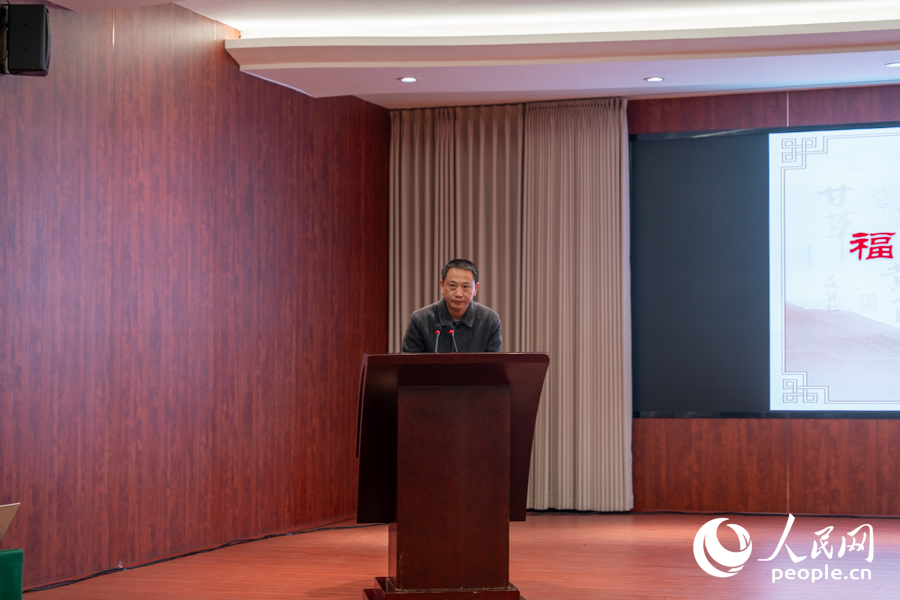 大田縣衛(wèi)生健康局局長涂振鵬在活動上致辭。實習生 鄭舒塵攝