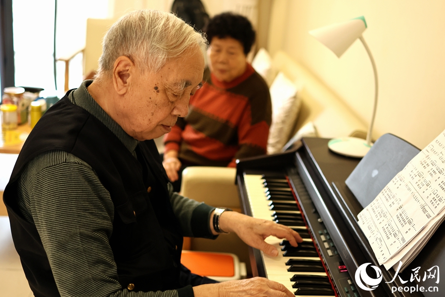 在三明百齡之家居住的老人。人民網(wǎng)記者 李昌乾攝